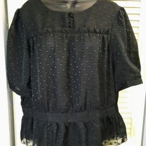 Short sleeve peplum shirt